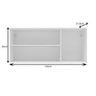Armário Aéreo 120cm Com 3 Portas 2327 Branco