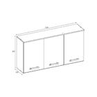 Armário Aéreo 120cm Com 3 Portas Multimóveis Cr20261