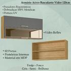 Armario Aereo 120cm Com Vidro 782am Ktp