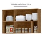 Armário Aéreo 120cm Em Mdf Lombardia - Cor Freijó