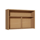 Armário Aéreo 1 Porta 120x78x32cm Madeira Carvalho Condessa Nesher