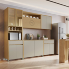 Armário Aéreo 1 Porta 120x78x32cm Madeira Carvalho Condessa Nesher