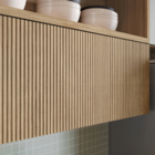 Armário Aéreo 1 Porta 120x82x32cm Madeira Nature Marquesa Nesher