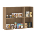 Armário Aéreo 3 Portas 120x85x33cm Madeira Freijó Slim Luciane