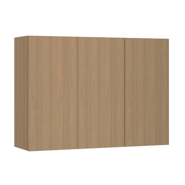 Armário Aéreo 3 Portas 120x85x33cm Madeira Freijó Slim Luciane