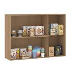 Armário Aéreo 3 Portas 120x85x33cm Madeira Freijó Slim Luciane