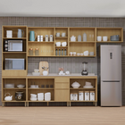 Armário Aéreo 3 Portas 120x85x33cm Madeira Freijó Slim Luciane