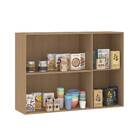 Armário Aéreo 3 Portas 120x85x33cm Madeira Freijó Slim Luciane