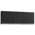 Armário Aéreo 150cm 3 Portas Argélia Preto
