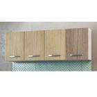 Armário Aéreo 160cm Lumil Móveis Branco Carvalho E Castanho