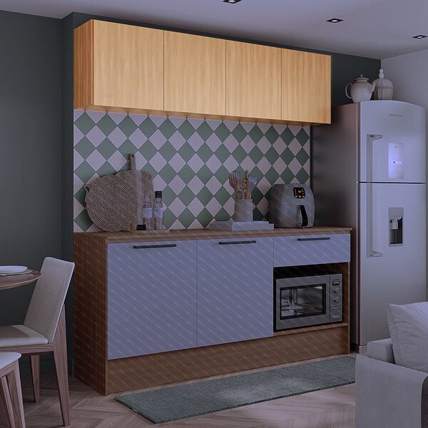 Armário Aéreo 190 Cm Com 4 Portas Melissa Freijóa