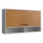 Armário Aéreo 1 Porta 120cm Capri Cr6034 Snow/nature