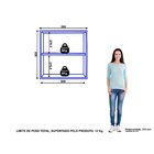 Armário Aéreo 1 Porta 1 Prateleira Favorita Branco Lacca