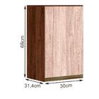 Armario Aereo 1 Porta 30cm Em Mdf Kali Premium 12201x1 Nicioli
