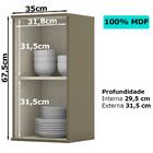 Armario Aereo 1 Porta 35 Cm Mdf Evy Ci51 Henn