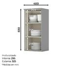 Armário Aéreo 1 Porta 40cm Americana - Móveis Henn