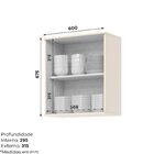 Armário Aéreo 1 Porta 60cm 100% Mdf Aurora Off White