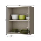 Armário Aéreo 1 Porta 60cm Connect - Móveis Henn