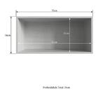 Armário Aéreo 1 Porta 70cm Capri Cr6036 Snow/nature