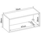 Armário Aéreo 1 Porta 70cm Frirenze D02 Amendola/branco - Mpo