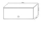 Armário Aéreo 1 Porta 80cm 100 Mdf May Cadorin Móveis