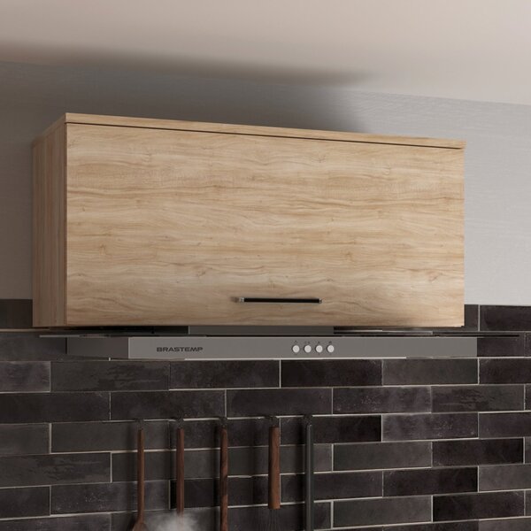 Armário Aéreo 1 Porta 80cm Amália Aveiro Oak