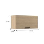 Armário Aéreo 1 Porta 80cm Larissa Móveis Sul Carvalho