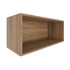 Armário Aéreo 1 Porta 80cm Thalita  Nogal Manchester/preto