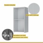 Armário Aéreo 1 Porta  Rainha 40cm 100% Mdf Branco