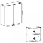 Armário Aéreo 1 Porta Articulada 80cm Art Kits Parana