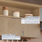 Armário Aéreo 1 Porta Bascula Ripado Marquesa 120cm  100% Mdf