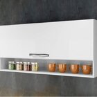 Armário Aéreo 1 Porta Basculante 1 Nicho  Branco