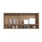 Armário Aéreo 1 Porta Basculante 2 Nichos 120cm Veneza Modula