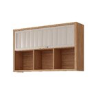 Armário Aéreo 1 Porta Basculante 3 Nichos 120cm Helen Yescasa