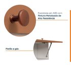 Armário Aéreo 1 Porta Basculante 60cm Arizona Cabecasa Madeir