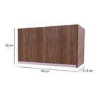 Armário Aéreo 1 Porta Basculante 60cm Carvalho Lilies Móveis