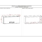 Armário Aéreo 1 Porta Basculante 700 Ametista Kits Paraná