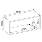 Armario Aereo 1 Porta Basculante 70cm 94101 Demobile