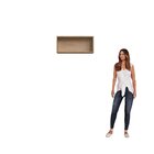 Armário Aéreo 1 Porta Basculante 70cm Veneza Modulada Mel/gra