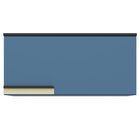 Armário Aéreo 1 Porta Basculante 80cm Azul Orion Cozinha Flór