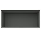 Armário Aéreo 1 Porta Basculante 80cm Grafite Cozinha Flórida