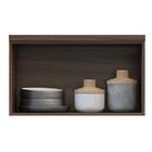 Armário Aéreo 1 Porta Basculante Alecrim Thela Nogueira/branco