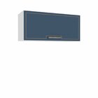 Armário Aéreo 1 Porta Basculante Branco/azul