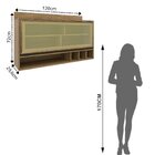 Armário Aéreo 1 Porta Basculante Confort   Cinamomo