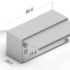 Armário Aéreo 1 Porta Basculante Creme Koya Creme