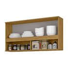 Armário Aéreo 1 Porta Basculante E Nicho 120cm Verace Espress