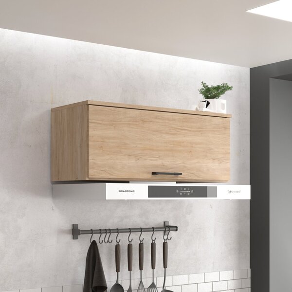 Armário Aéreo 1 Porta Basculante Maysa Aveiro Oak