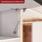 Armário Aéreo 1 Porta Basculante Ripado 120 Cm Aurora Espress