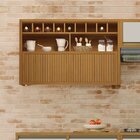 Armário Aéreo 1 Porta Basculante Ripado Baronesa E Imperatriz