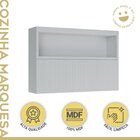 Armário Aéreo 1 Porta Basculante Ripado Marquesa 120cm  100%